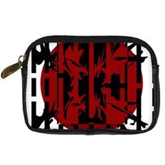 Red, black and white decorative abstraction Digital Camera Cases