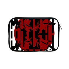 Red, black and white decorative abstraction Apple iPad Mini Zipper Cases