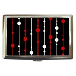 Red black and white pattern Cigarette Money Cases Front