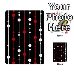 Red Black And White Pattern Multi-purpose Cards (rectangle)  by Valentinaart