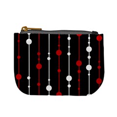 Red Black And White Pattern Mini Coin Purses