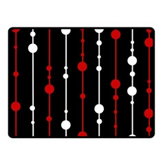 Red Black And White Pattern Fleece Blanket (small) by Valentinaart