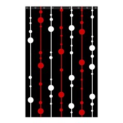 Red Black And White Pattern Shower Curtain 48  X 72  (small)  by Valentinaart