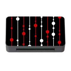 Red Black And White Pattern Memory Card Reader With Cf