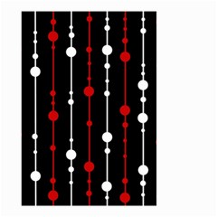 Red Black And White Pattern Small Garden Flag (two Sides)