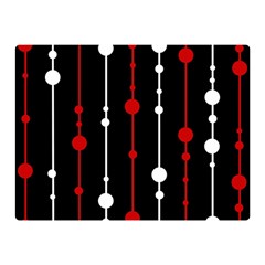 Red Black And White Pattern Double Sided Flano Blanket (mini) 