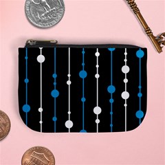 Blue, White And Black Pattern Mini Coin Purses