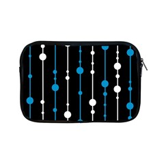 Blue, White And Black Pattern Apple Ipad Mini Zipper Cases