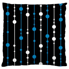 Blue, White And Black Pattern Standard Flano Cushion Case (two Sides)