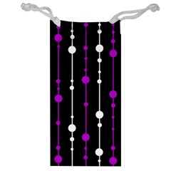 Purple, Black And White Pattern Jewelry Bags