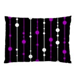 Purple, black and white pattern Pillow Case (Two Sides) Front