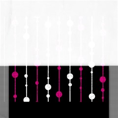 Magenta White And Black Pattern Rectangular Jigsaw Puzzl