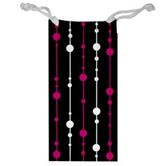 Magenta White And Black Pattern Jewelry Bags