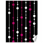 Magenta white and black pattern Canvas 36  x 48   35.26 x46.15  Canvas - 1