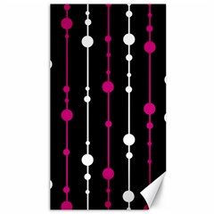 Magenta White And Black Pattern Canvas 40  X 72  