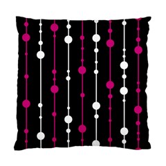 Magenta White And Black Pattern Standard Cushion Case (two Sides) by Valentinaart