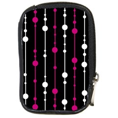 Magenta White And Black Pattern Compact Camera Cases