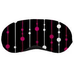 Magenta White And Black Pattern Sleeping Masks