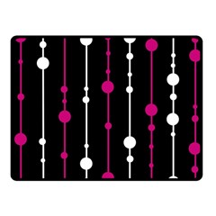 Magenta White And Black Pattern Fleece Blanket (small)