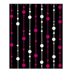 Magenta White And Black Pattern Shower Curtain 60  X 72  (medium)  by Valentinaart