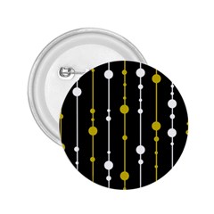 Yellow, Black And White Pattern 2 25  Buttons by Valentinaart