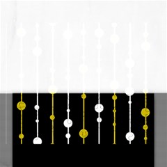 Yellow, Black And White Pattern Rectangular Jigsaw Puzzl