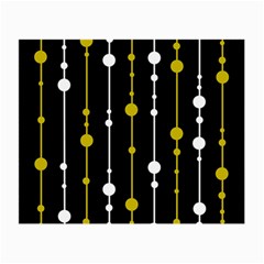 Yellow, Black And White Pattern Small Glasses Cloth