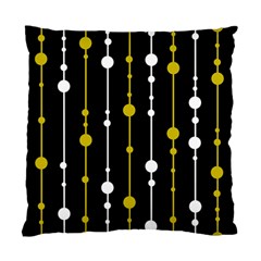 Yellow, Black And White Pattern Standard Cushion Case (two Sides) by Valentinaart