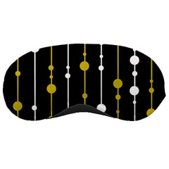 Yellow, Black And White Pattern Sleeping Masks