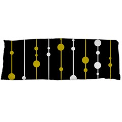 Yellow, Black And White Pattern Body Pillow Case (dakimakura)