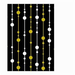 Yellow, Black And White Pattern Small Garden Flag (two Sides)