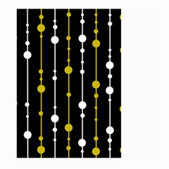 Yellow, Black And White Pattern Large Garden Flag (two Sides)