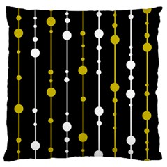 Yellow, Black And White Pattern Standard Flano Cushion Case (two Sides)