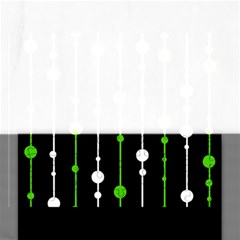 Green, White And Black Pattern Rectangular Jigsaw Puzzl