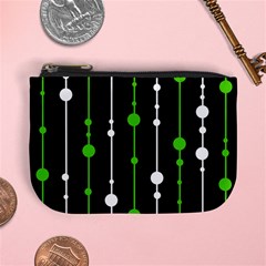 Green, White And Black Pattern Mini Coin Purses