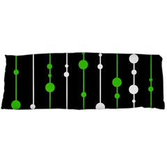 Green, White And Black Pattern Body Pillow Case (dakimakura) by Valentinaart