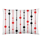 Red, black and white pattern Pillow Case (Two Sides) Back