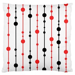 Red, Black And White Pattern Standard Flano Cushion Case (one Side) by Valentinaart