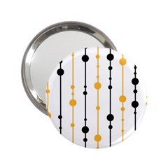 Yellow, Black And White Pattern 2 25  Handbag Mirrors