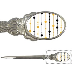 Yellow, Black And White Pattern Letter Openers