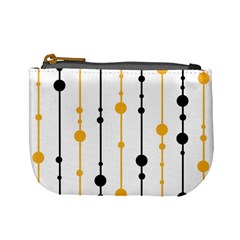 Yellow, Black And White Pattern Mini Coin Purses