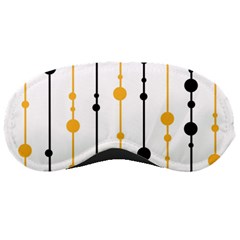 Yellow, Black And White Pattern Sleeping Masks by Valentinaart