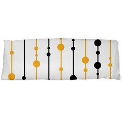 Yellow, Black And White Pattern Body Pillow Case (dakimakura)