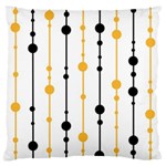 Yellow, black and white pattern Large Cushion Case (One Side) Front