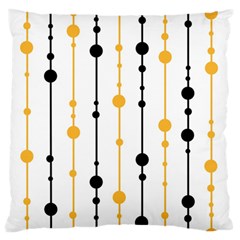 Yellow, Black And White Pattern Standard Flano Cushion Case (two Sides)