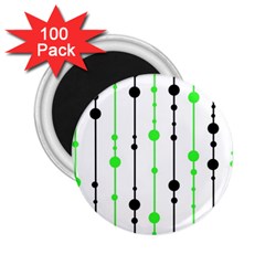 Green Pattern 2 25  Magnets (100 Pack) 