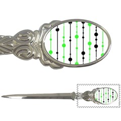 Green Pattern Letter Openers