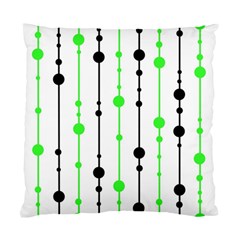 Green Pattern Standard Cushion Case (two Sides) by Valentinaart