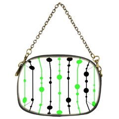 Green Pattern Chain Purses (two Sides) 