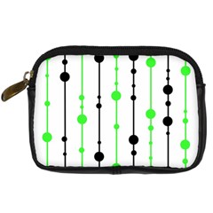 Green Pattern Digital Camera Cases